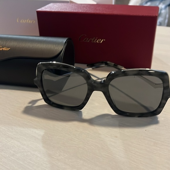 NWT Cartier Havana Sunglasses Full Set